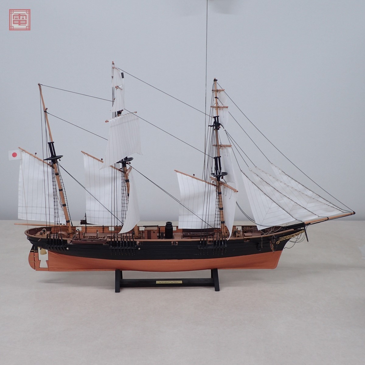 ご注文で当日配送 ウッディジョー 40 ハーフムーン 木製帆船模型 組立キット