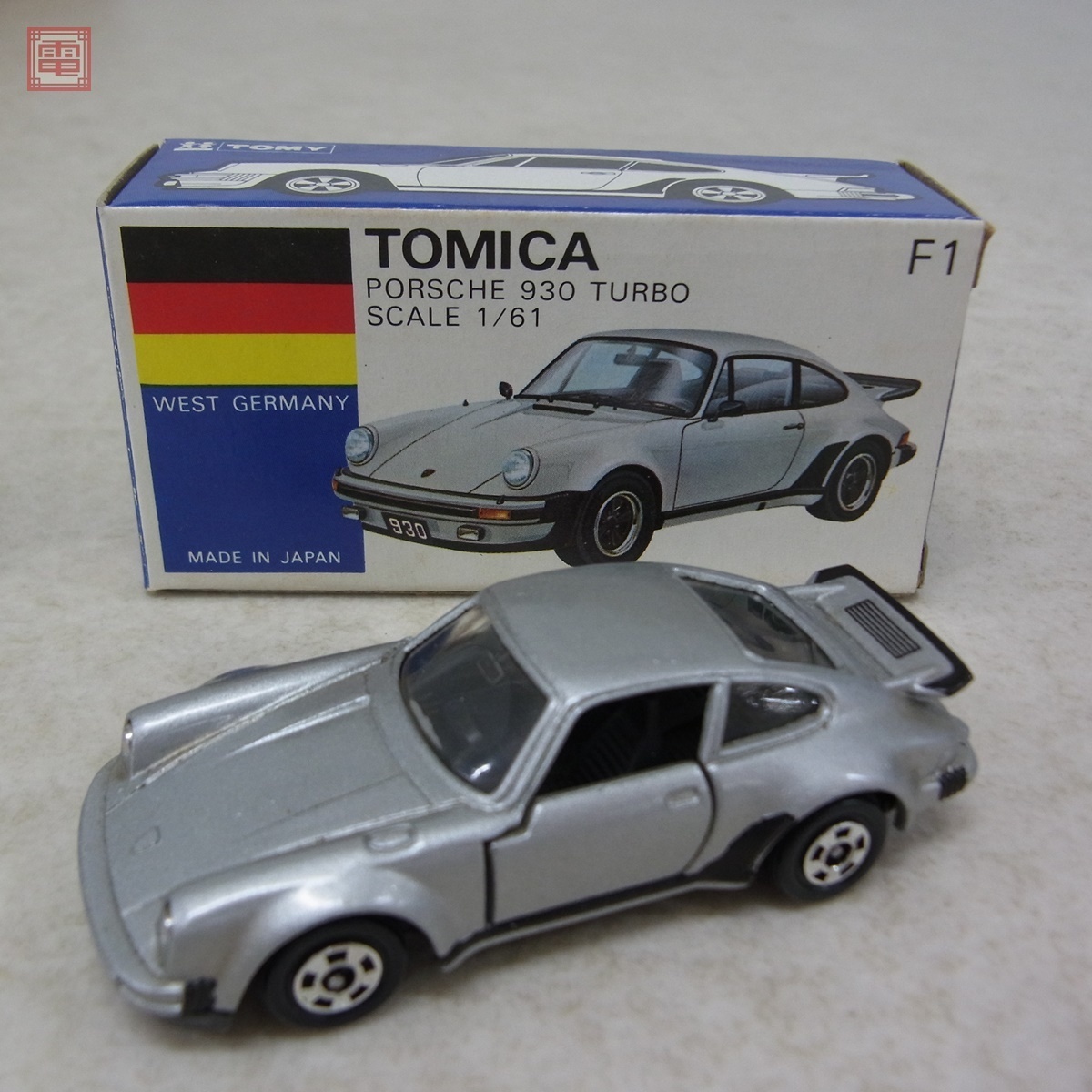 トミカ F1 ポルシェ 930 ターボ 日本製 青箱 外国車シリーズ トミー