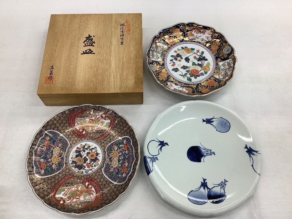 其泉 盛皿 大皿 琳派古伊万里 日肥其泉 昭和年製 他 ACBF 品
