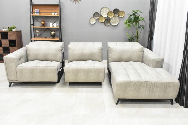 NW44-13L02-KC=[ region limitation free shipping opening installation attaching new goods ] electric reclining large 3 seater . couch sofa OKIN company manufactured motor [outlet furniture ]