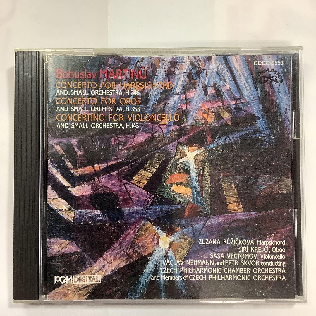 マルチヌー ハープシコードと小オーケストラのための協奏曲 COCO-9553