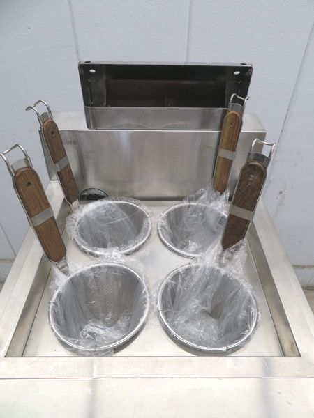 E734 マルゼン 4テボ 400×545×400 LPG MRK-045TB ラーメン釜 中古 卓上 うファッション マルゼン ラーメン釜 MRK-045TB 調理機器