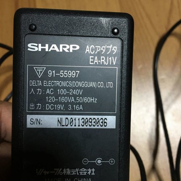 【 бытовые электротовары 】  персональный компьютер   Электропитание   кабель   эл. зарядка  AC  адаптер  EA-RJ1V  SHARP  SHARP AC адаптер  AC адаптер 