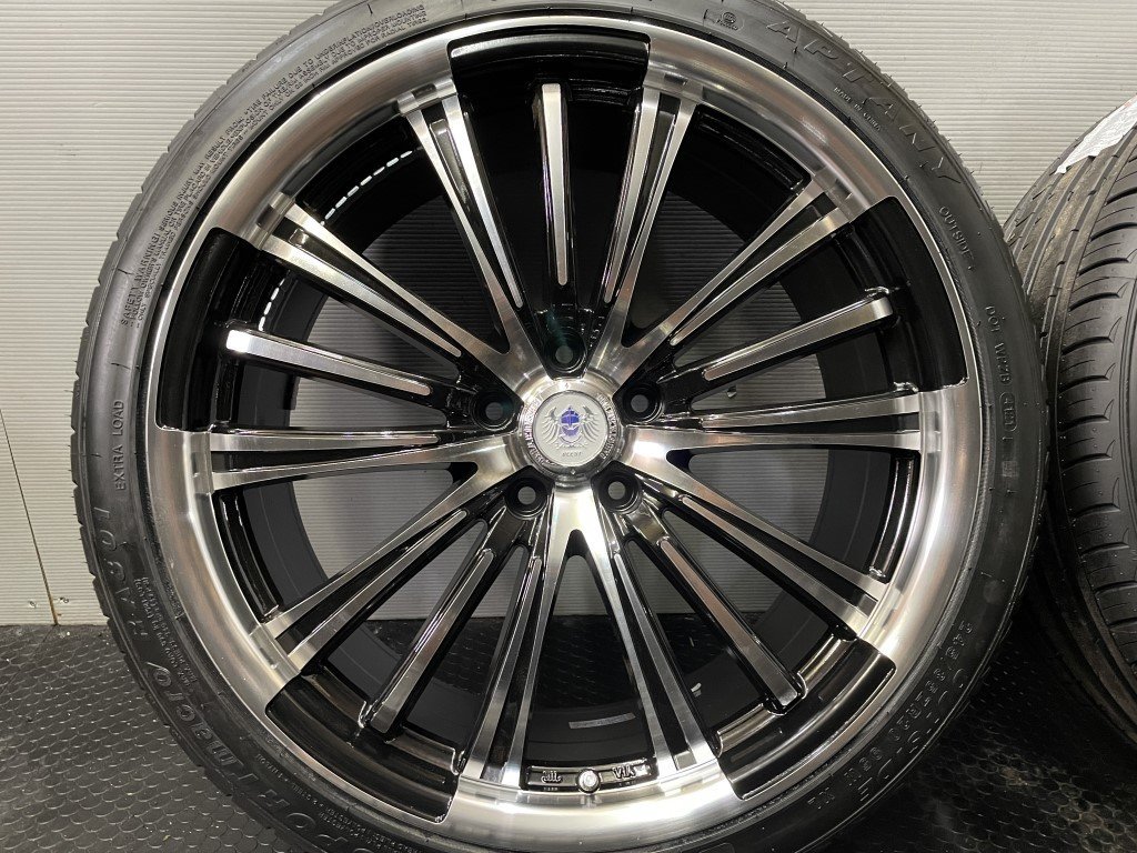 新品 バランス調整済【APTANY 245/35ZR20】夏タイヤ【BahnsTech VR-01 20インチ 8.5J5HPCD114.3+45】アルファード エルグランド等 (VTL575)_画像3