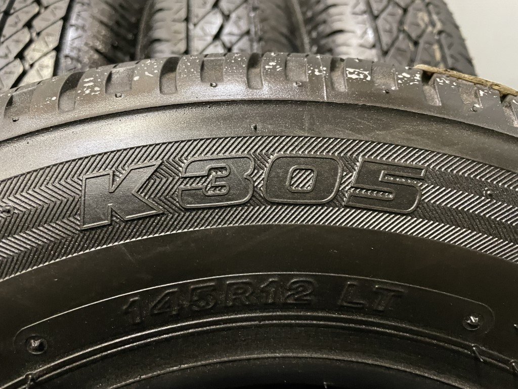 新品 BS K305 145R12LT 6PR 12インチ 夏タイヤ 4本 2019年製 軽トラ 軽バン等　(VTP571)_画像8