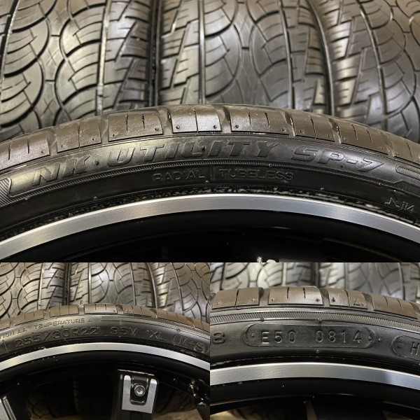 ホイール新品 バランス調整済【NANKANG UTILITY SP-7 255/30R22】夏タイヤ【LANDFORCE 22インチ8.5J5HPCD114.3+34】アルファード等(VVT458)_画像10