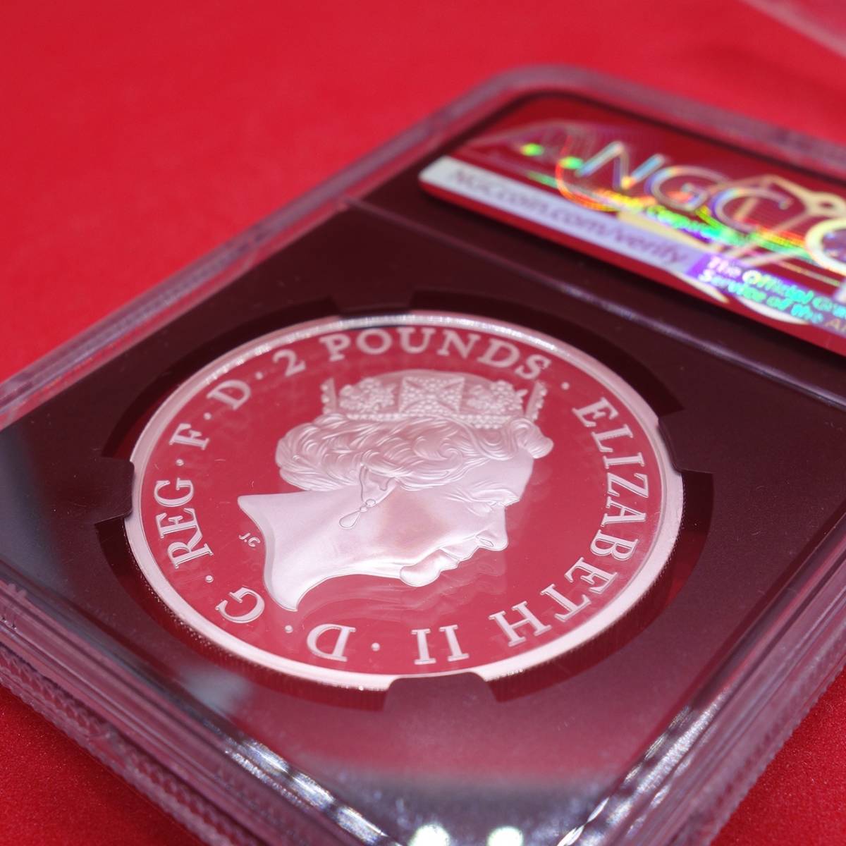 2018 Two Dragons 二匹龍 2ポンド銀貨 PF70UC FDI ④ オンライン