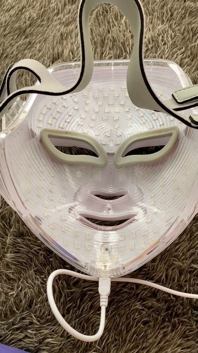 LINKA 7色LED美容マスク エイジングケア マスク 美顔機 LED 光エステ 光美容 くま しわ たるみ 動作確認済み