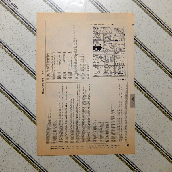 [MSX* scraps ] microcomputer Basic magazine ( beige maga)1984 year 12 month number 
