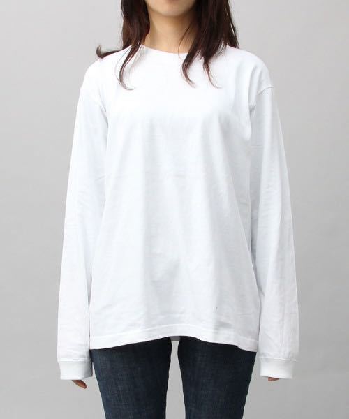 新品 ユナイテッドアスレ 無地 長袖Tシャツ ロンT ユニセックス 白 ホワイト 2枚 XL_画像4