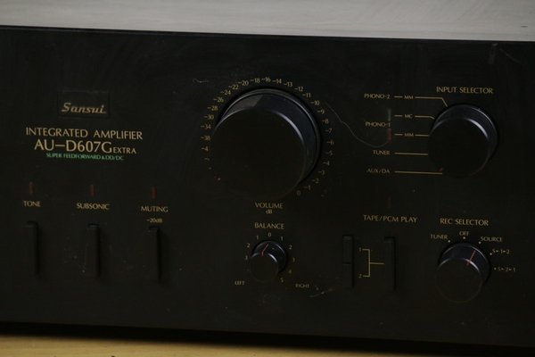  present condition!![SANSUI Sansui ] pre-main amplifier (AU-D607G EXTRA) tube :Z4702