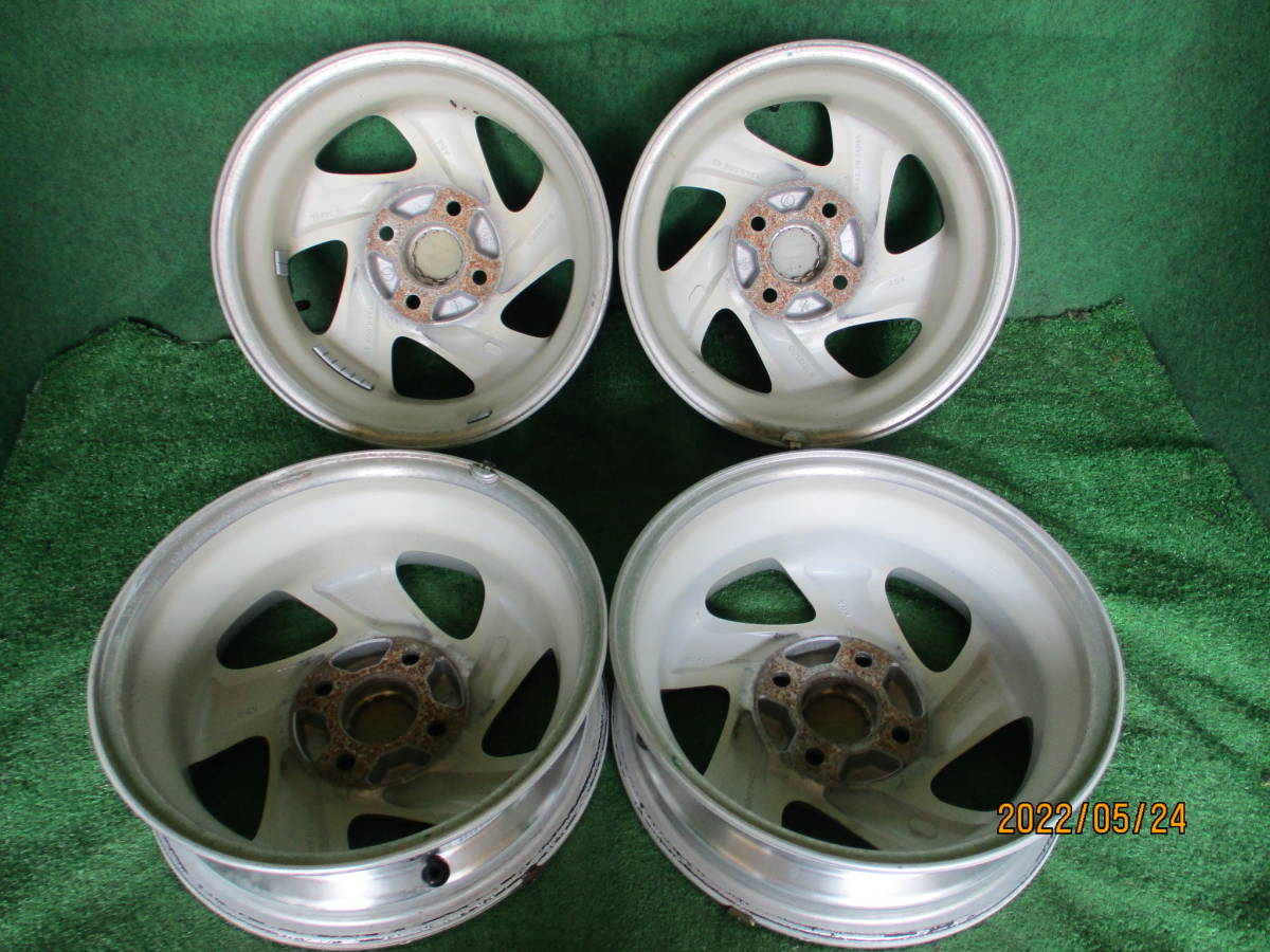 TC040503■スバル純正アルミホイール 4本■13インチ■13X4J/PCD100/4H/OFF45/ハブ約59㎜■プレオ等/宮城県発送/アルミ梱包サイズ C_画像2