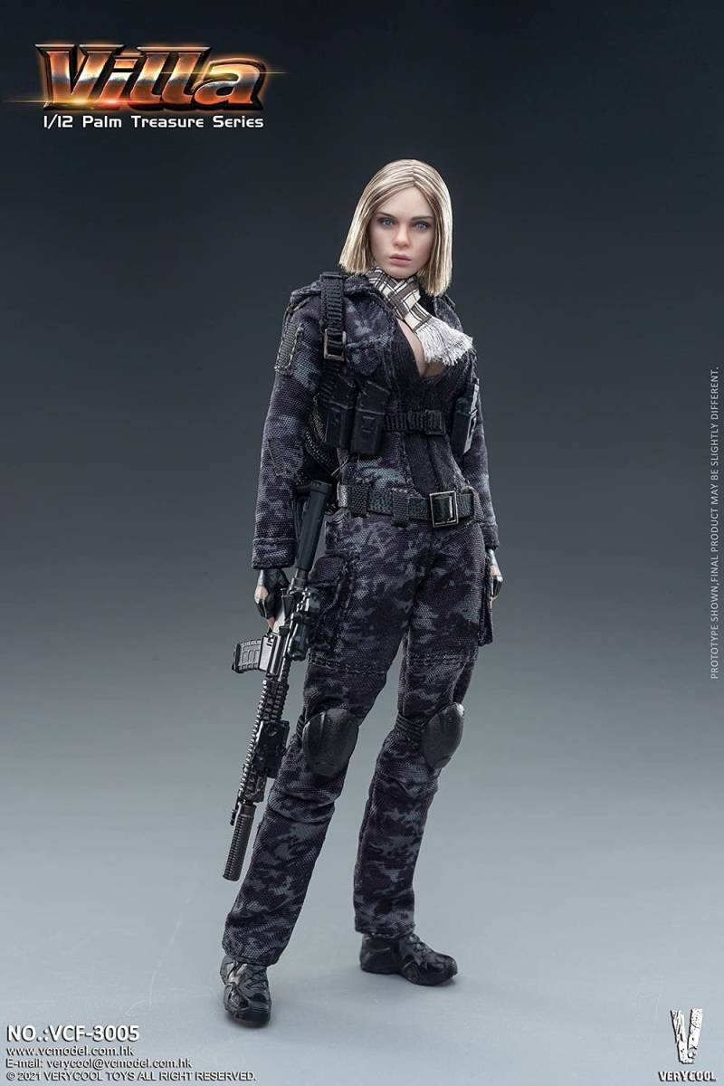 未開封】 Villa 1/12 スケール 女性 ミリタリーフィギュア ( 素 未開封】 Villa 1/12 スケール 女性 ミリタリーフィギュア ( 素