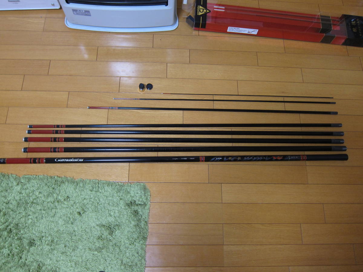 がまかつ 鮎竿 がま鮎 競技スペシャルV6 引抜早瀬 9m 中古 がまかつ 鮎竿 がま鮎 競技スペシャルV6 引抜早瀬 9m 中古