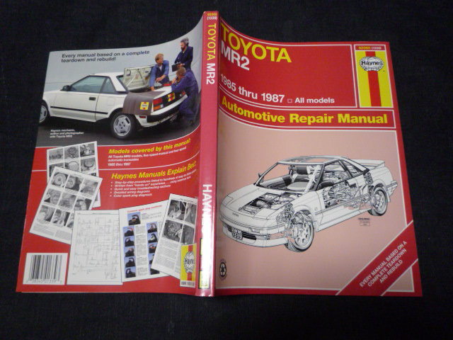 雅虎代拍 Toyota Mr2 Aw11 1985 1987 ヘインズリペアマニュアルhaynes 検索用 Sw Mr S 4ag