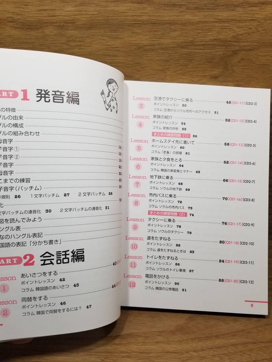 CDブック はじめての韓国語 李 昌圭 (著, 原著)　CD 2枚付_画像5