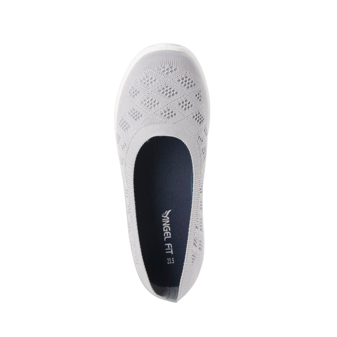 * новый товар * популярный *[22538-GRAY-25.0] женский туфли-лодочки плоская обувь fly вязаный Fit чувство выдающийся! легкий & "дышит" &. искривление .!