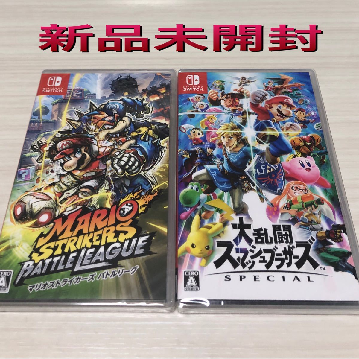 スマホ 【新品】Nintendo Switch マリオストライカーズ 大乱闘スマブラsp 家庭用ゲームソフト