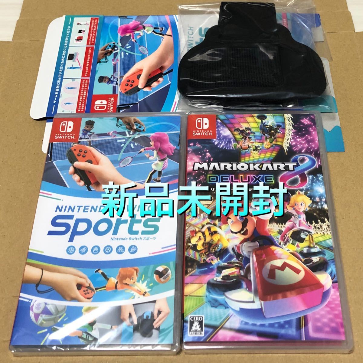 新品未開封】スイッチソフト2本セット Nintendo Switch Sports セール価格 Switch 新品未開封 マリオカート8 & Sports 携帯用ゲームソフト