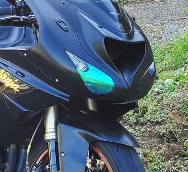 ZX-10R D型(2006～2007) 大型カーボン製ラムエアダクト、片目耐久仕様