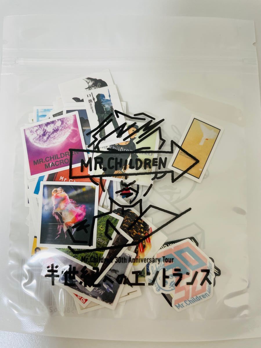 ミスチル Mr.Children 半世紀へのエントランス フレークシール72枚 オフィシャルツアーグッズ