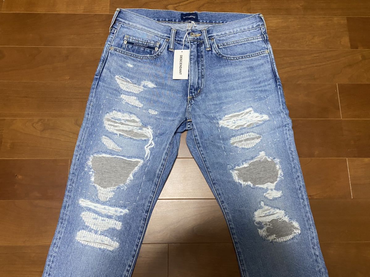 パンツ W)taps - DESCENDANT DIN-4 DAMAGE JEANS 1 S indigoの通販 by