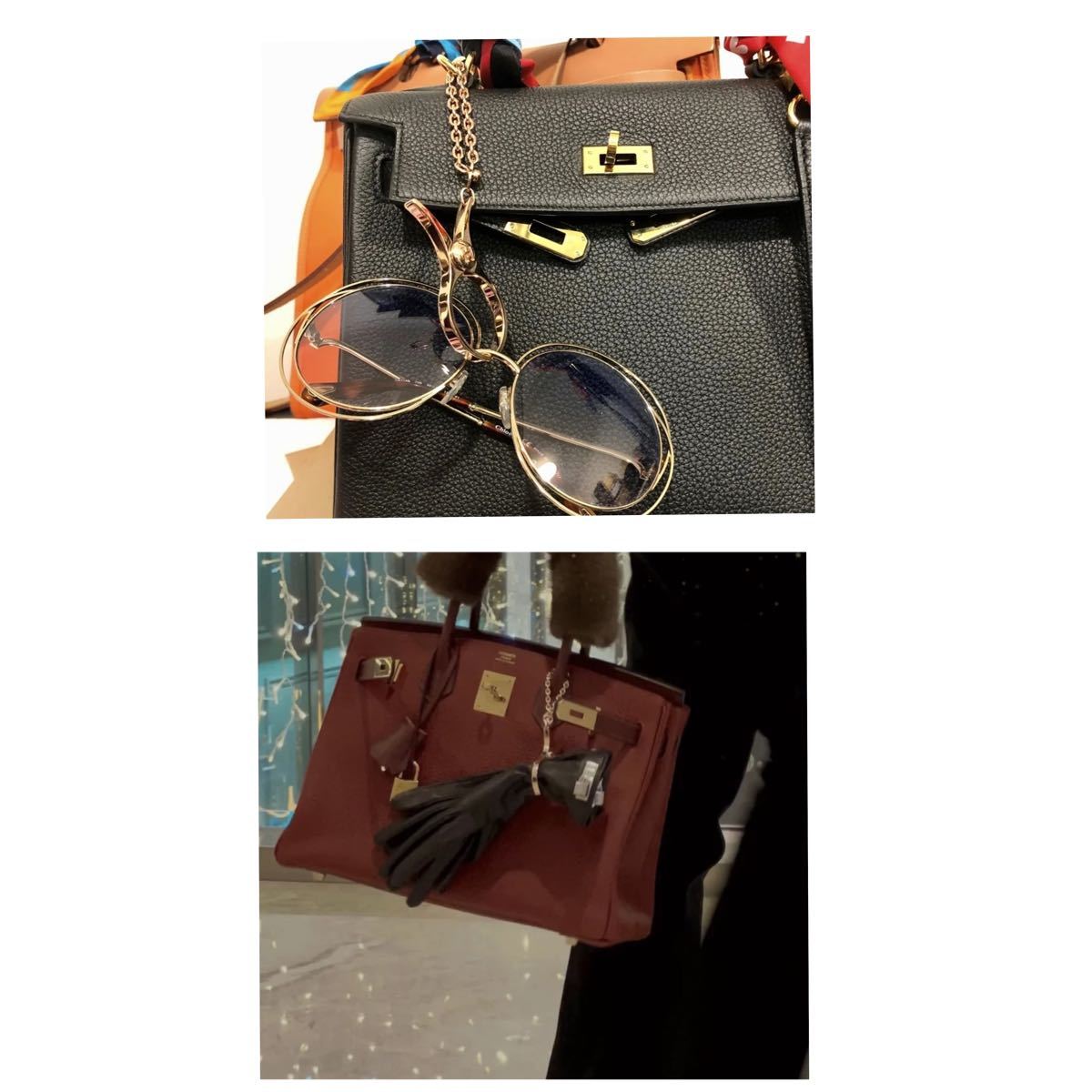 HERMES エルメス グローブホルダー フィルー レディース シルバー 美品