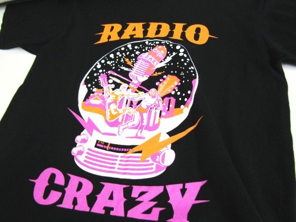 V0843：FM802 ROCK FESTIVAL RADIO CRAZY 半袖Tシャツ/黒/L プリントTシャツ カットソー フェスグッズ バンT：35_画像8