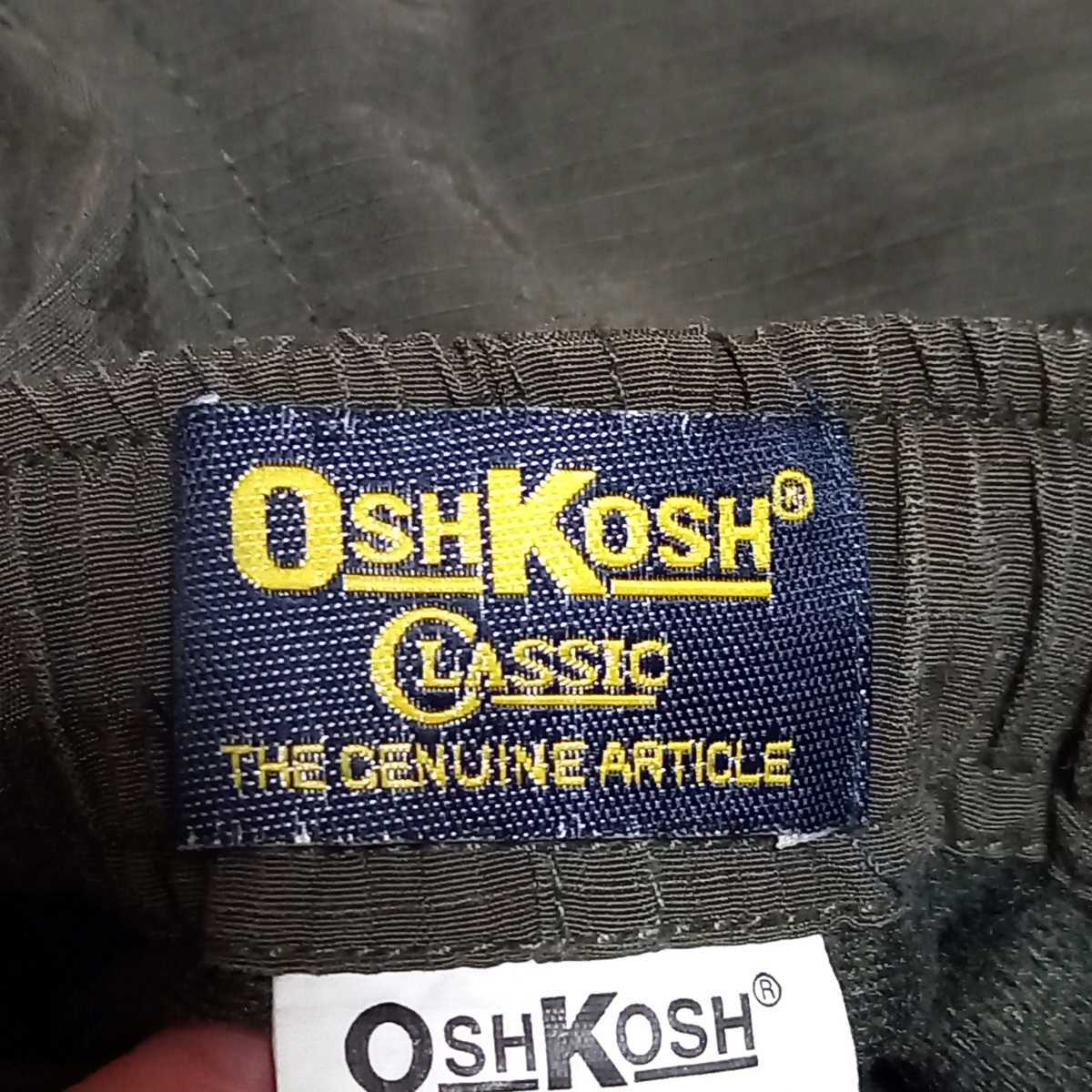 日本製【OSHKOSH CLASSIC】オシュコシュ クラシック ワーク ミリタリー パンツ カーキ系 綿 ナイロン アウトドア フリース メンズ  M/807tt