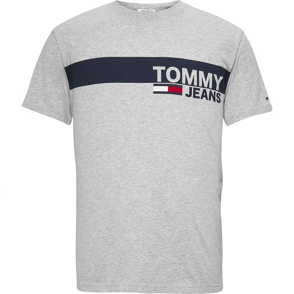 * 1点のみ 新品 TOMMY HILFIGER トミーヒルフィガー Tシャツ ロゴT カットソー Tommy Hilfiger Essential Box Logo Light Grey / XL *_画像1