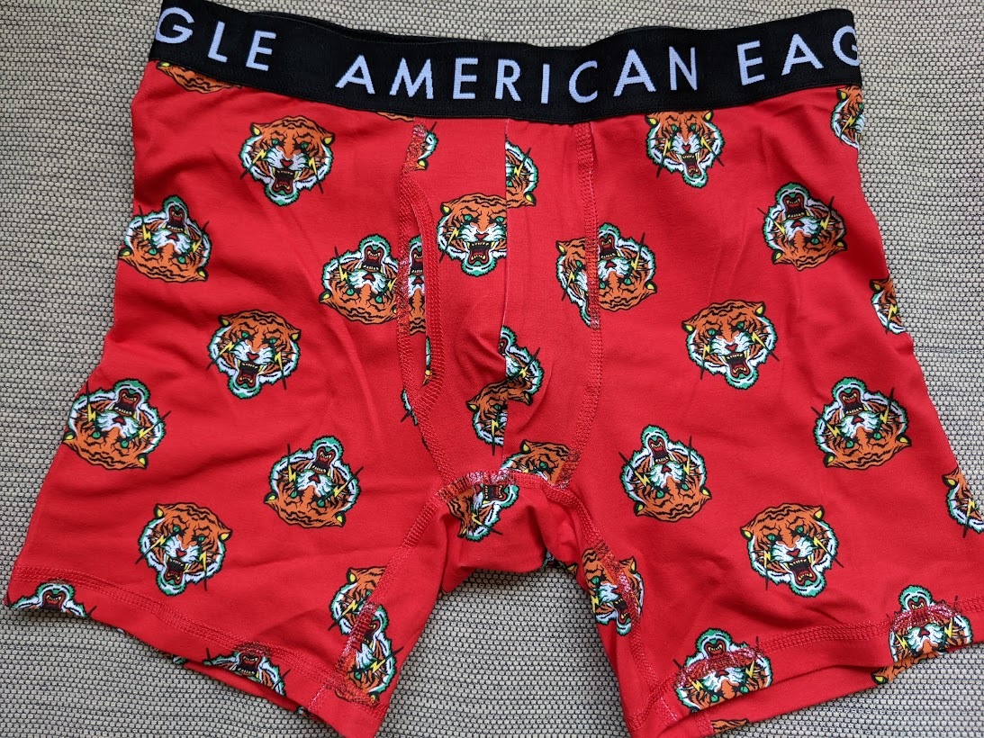 * ラスト * AE アメリカンイーグル ボクサーブリーフ トランクス AEO 6" Classic Boxer Brief XXL / Red *_画像1