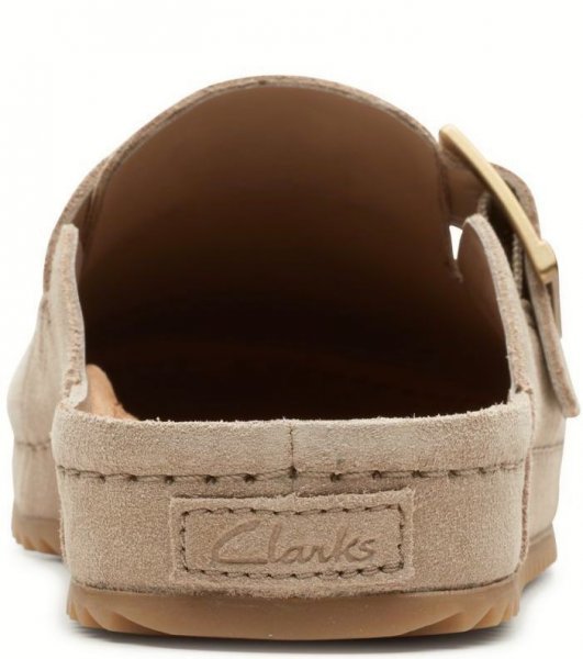 Clarks Clarks 25.5cm sliding mules Sand suede leather sandals sneakers Flat Loafer ballet pumps RRR52