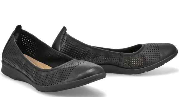 Clarks 26cm Flat black leather leather ventilation hole sandals Loafer Flat formal boots sneakers ballet RRR51