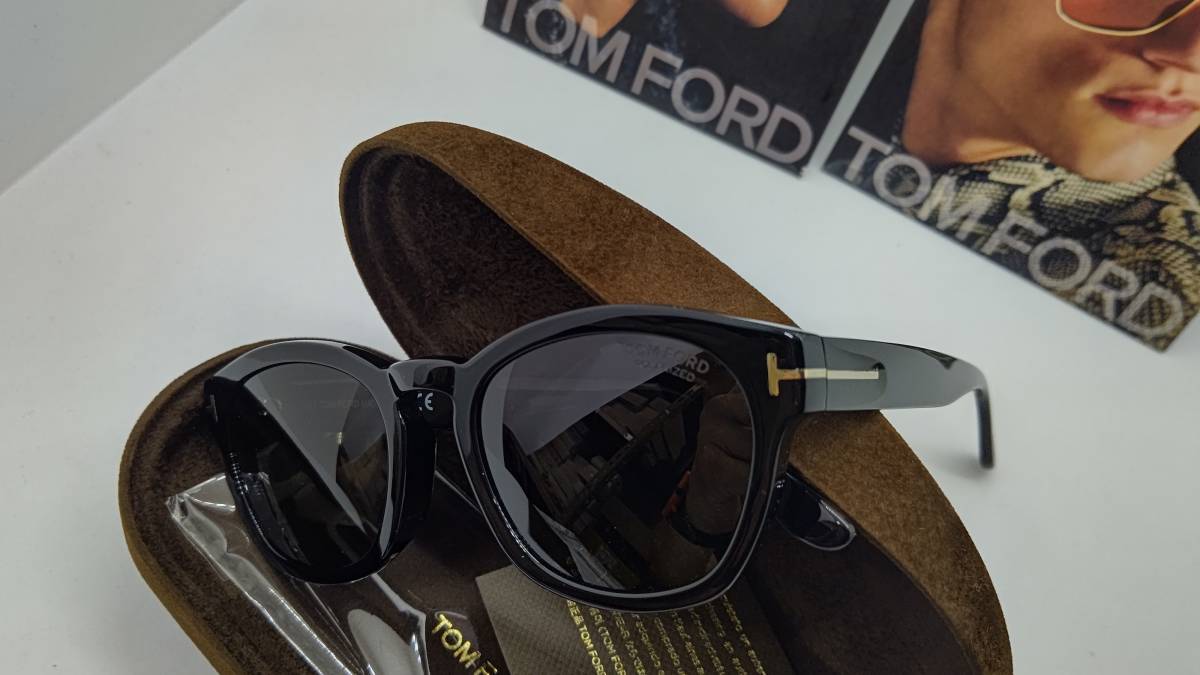 トムフォード 偏光 サングラス 送料無料 税込 新品 アジアンモデル TF590-F 01D ブラックカラー