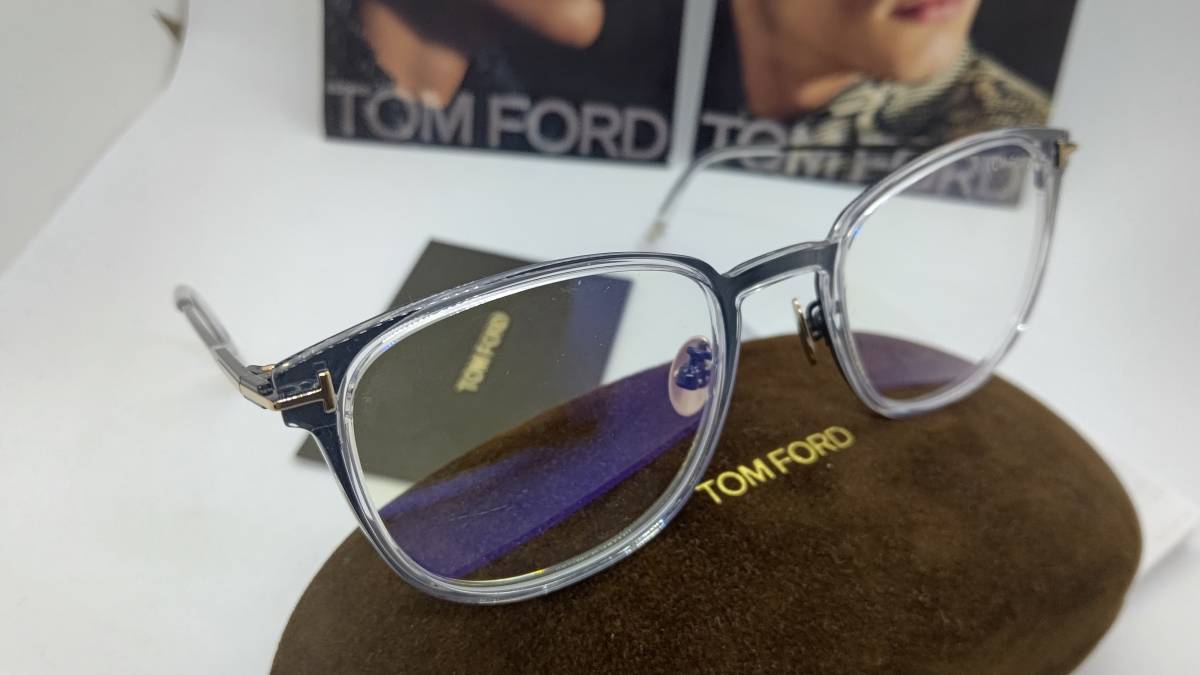 トムフォード 眼鏡 ブルーカットレンズ 新品 税込 送料無料 チタン製
