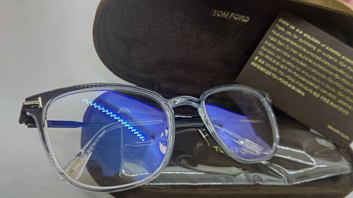 トムフォード 眼鏡 ブルーカットレンズ 新品 税込 送料無料 チタン製