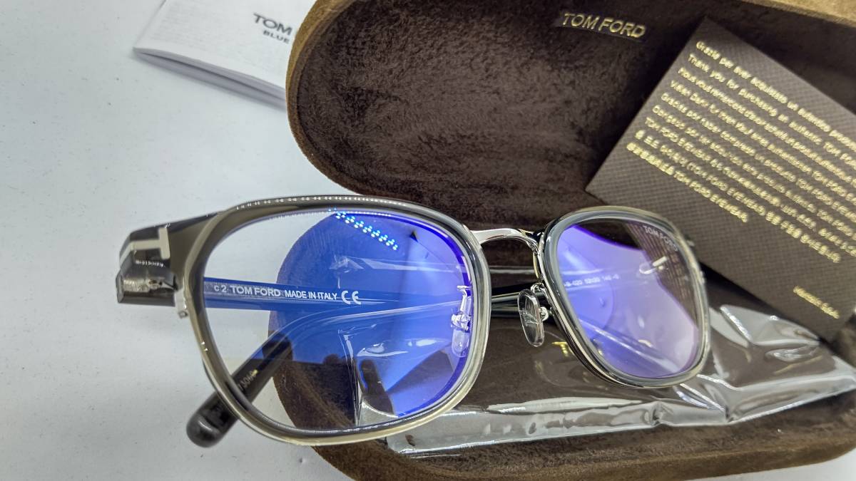トムフォード 眼鏡 ブルーカットレンズ 新品 税込 送料無料 TF5785-D-B