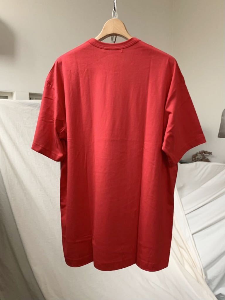 M 2022SS コムデギャルソンシャツ ロゴ 半袖 ビッグ Tシャツ 定1.15万 