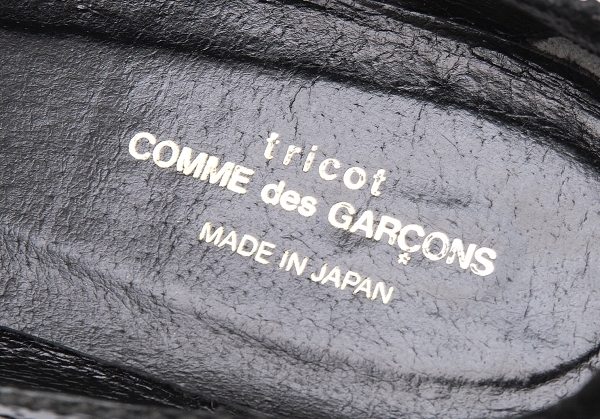 トリココムデギャルソンtricot COMME des GARCONS エナメルレザーストラップシューズ 黒22 【レディース】_画像10