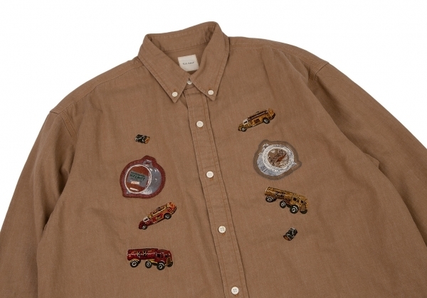  Karl hell mKarl Helmut truck embroidery button down shirt tea M [ men's ]