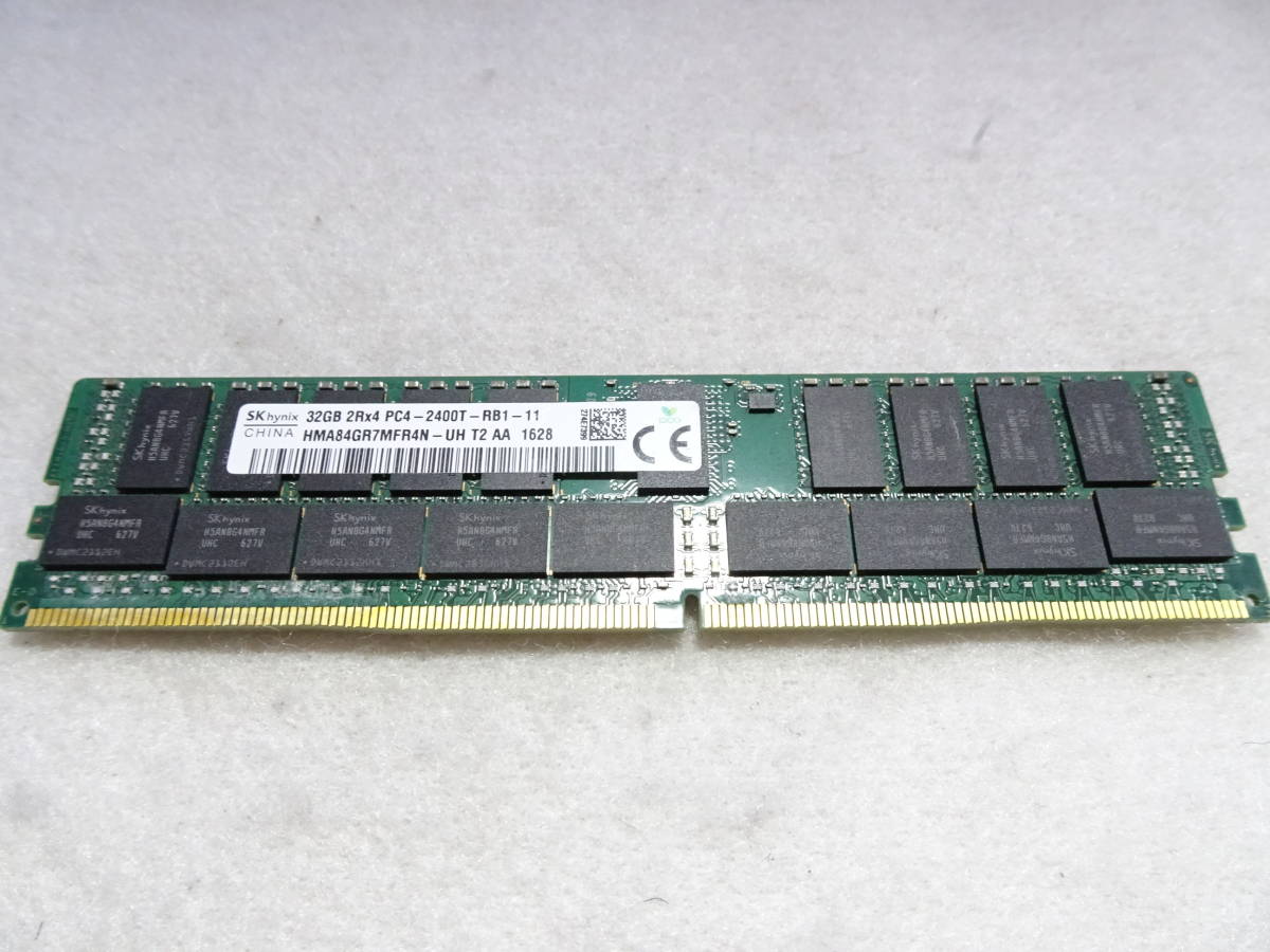 美品 SK Hynix デスクトップPC型 メモリー DDR4-2400T PC4- 19200 1枚32GB×1枚組 合計32GB 両面チップ Registered ECC 動作検証済_画像2
