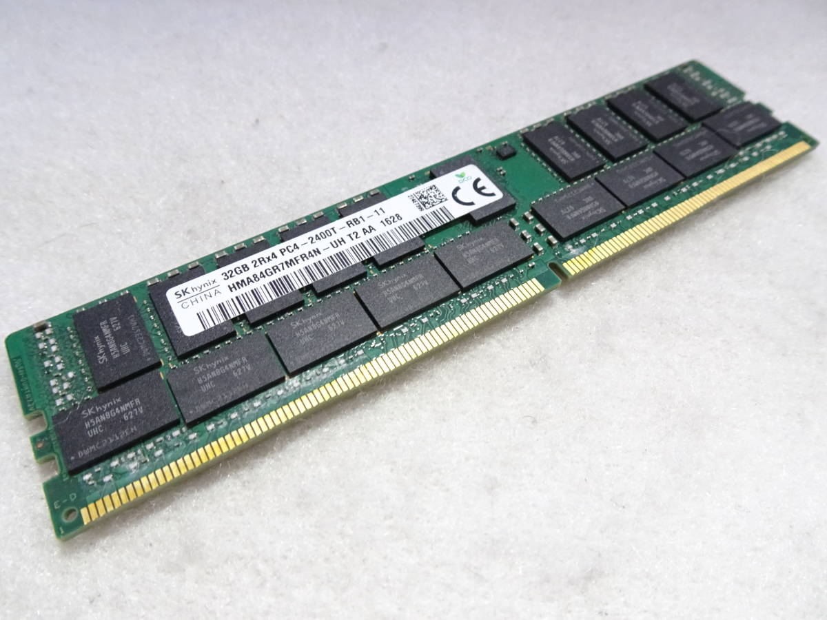美品 SK Hynix デスクトップPC型 メモリー DDR4-2400T PC4- 19200 1枚32GB×1枚組 合計32GB 両面チップ Registered ECC 動作検証済_画像1