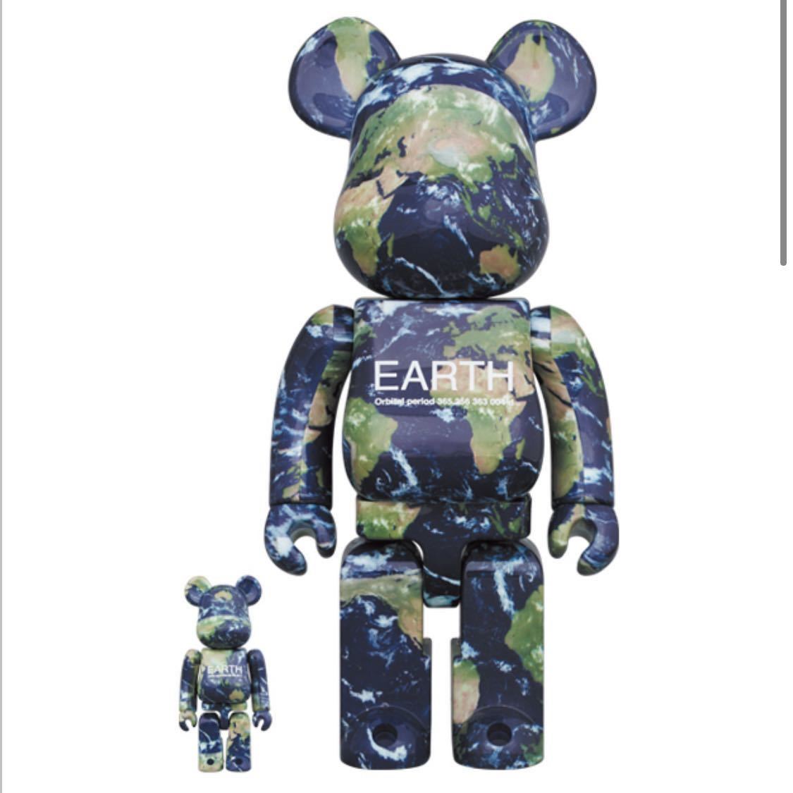 EARTH BE@RBRICK 100％ & 400％　ベアブリック アース 地球 MEDICOM TOY 25th メディコムトイ ラスト1