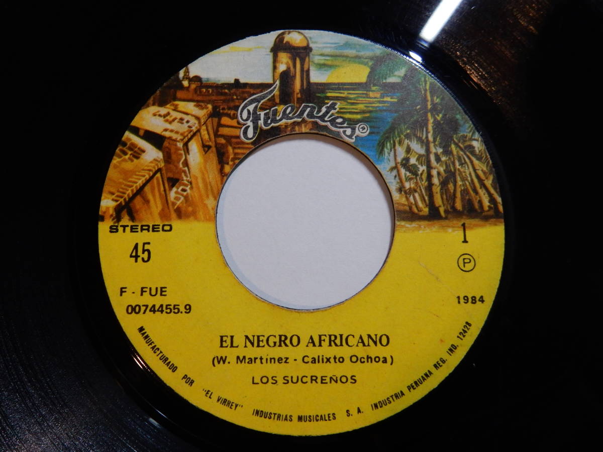 Los Sucreos El Negro Africano / La Maricuya Discos Fuentes 0074455.9 200149 LATIN CUMBIA латиноамериканский kn Via 7 дюймовый 45