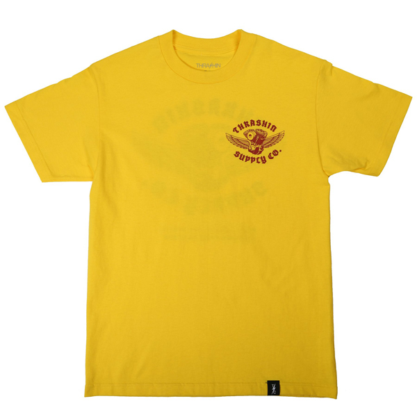 T/C Thrashin Supply スラッシンサプライ Shop Shirt ショップシャツ Yelllow イエロー Mサイズ_画像2