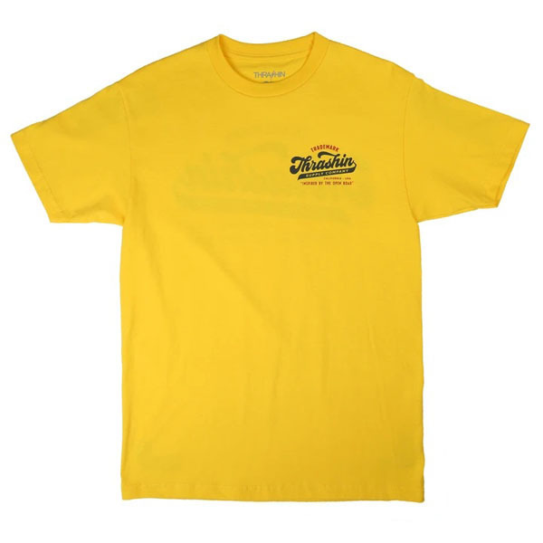 新作！T/C Thrashin Supply スラッシンサプライ Trade Mark Tee トレードマーク Tシャツ Yellow イエロー Lサイズ_画像2