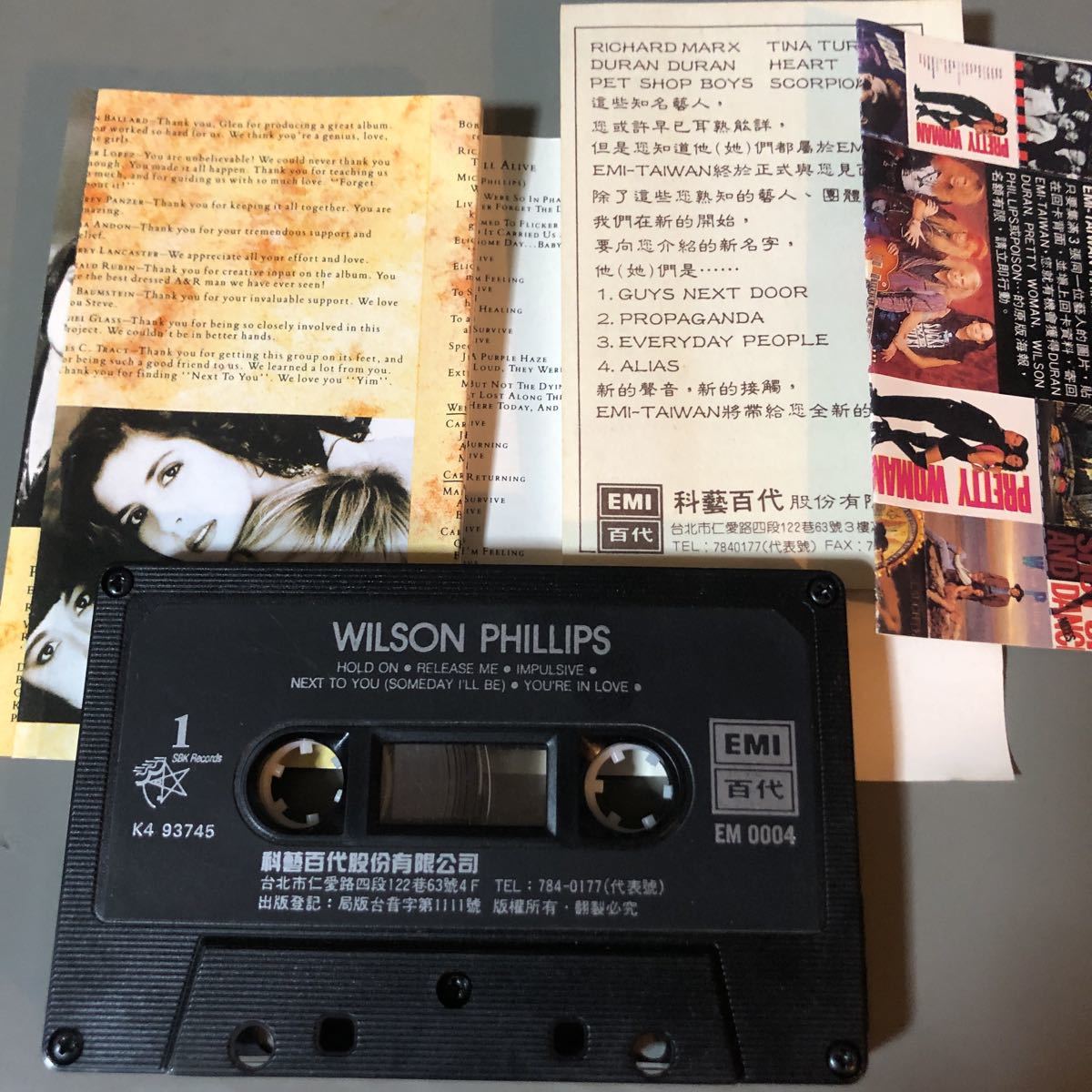 ウィルソン・フィリップス　台湾盤カセットテープ▲_画像4