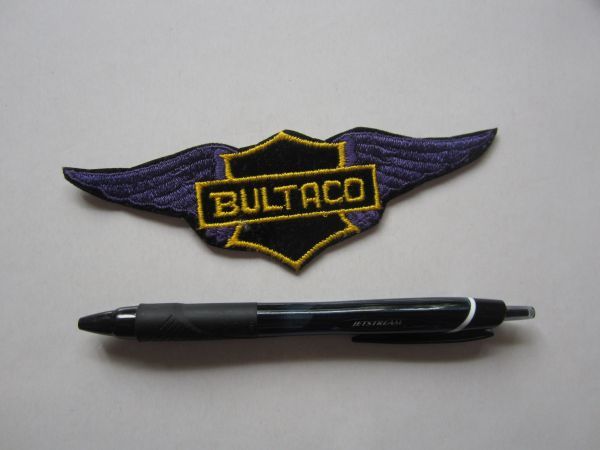 ビンテージ BULTACO ブルタコ ウィングマーク スペイン オートバイメーカー ロゴ ワッペン/刺繍 エンブレム 自動車 バイク 02_画像7