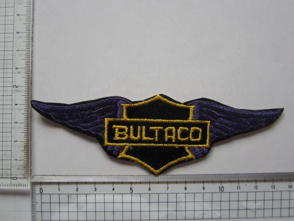 ビンテージ BULTACO ブルタコ ウィングマーク スペイン オートバイメーカー ロゴ ワッペン/刺繍 エンブレム 自動車 バイク 02_画像8