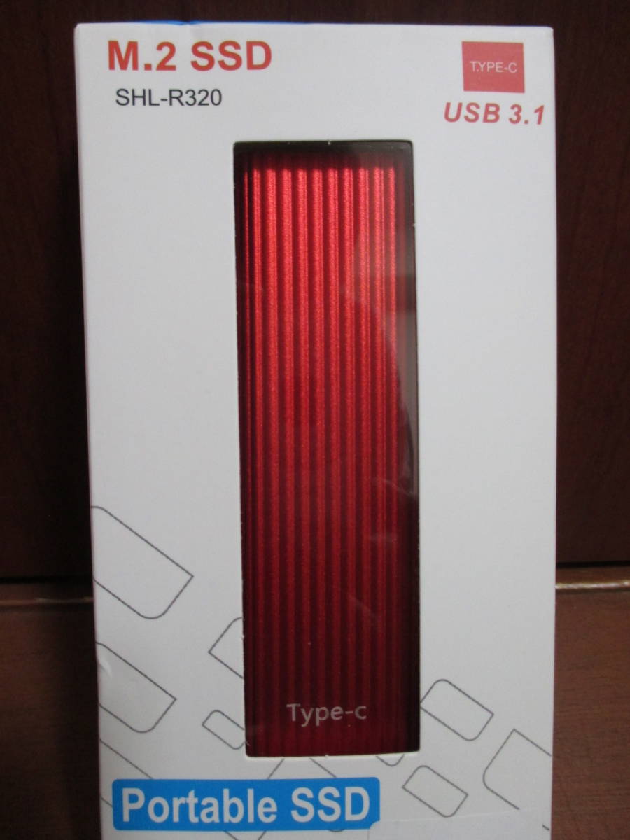 外付けSSD★2TB★ポータブルSSD★Red★未使用品